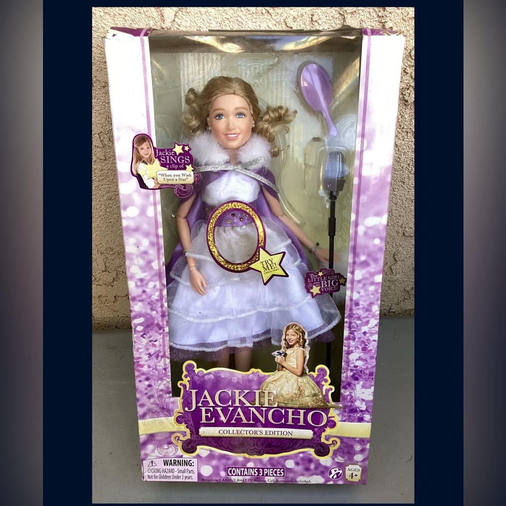 NIB DOLL 2011 JACKIE EVANCHO BRAVADO 13" Collector’s Edition Contain 3 Pieces